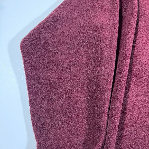 Vintage Woolrich Burgundy Full Zip Fleece Jacket Made in USA Men's Large - Picture 10 of 13